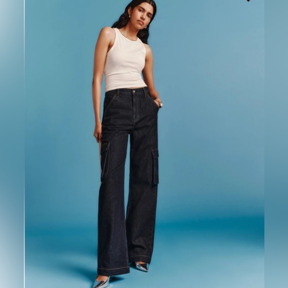 Reformation wilder denim cargo
